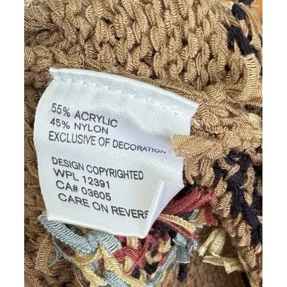 Portraits by NORTHERN ISLES Vintage Navajo Southwern Style Knit Sweater Vest - Picture 4 of 7